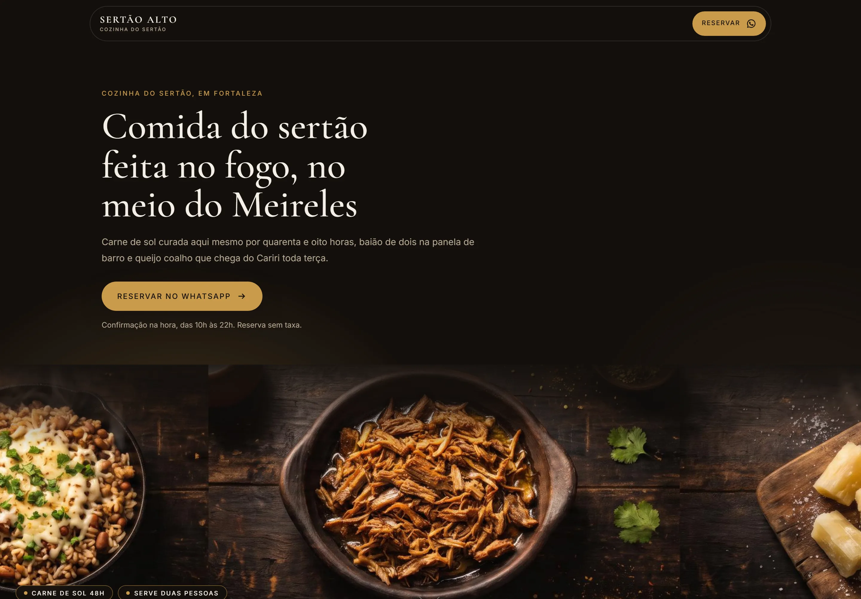 Primeira tela da demo Sertão Alto